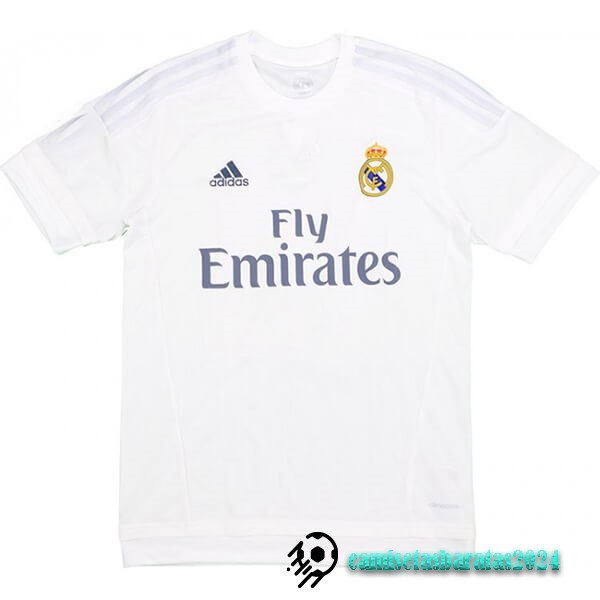 Replicas Casa Camiseta Real Madrid Retro 2015 2016 Blanco