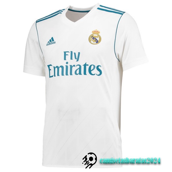 Replicas Casa Camiseta Real Madrid Retro 2017 2018 Blanco