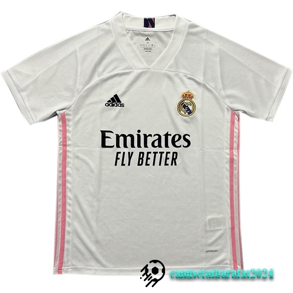 Replicas Casa Camiseta Real Madrid Retro 2020 2021 Blanco