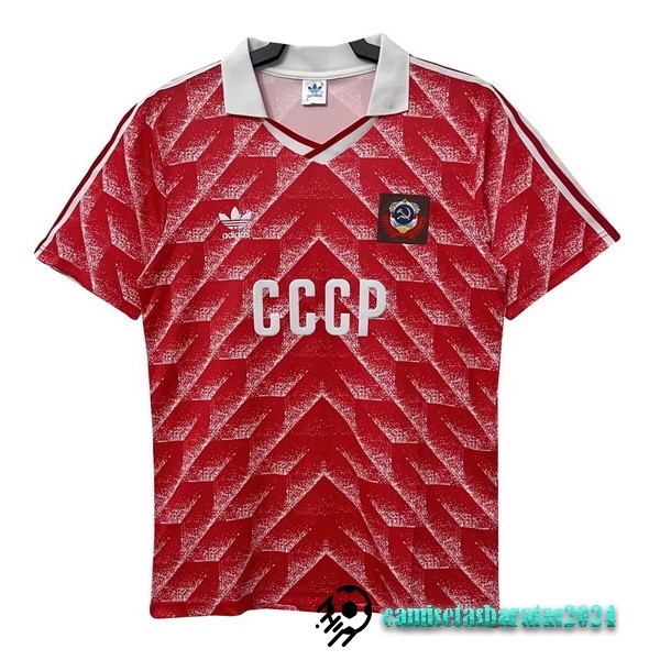 Replicas Casa Camiseta Rusia Retro 1987 1988 Rojo