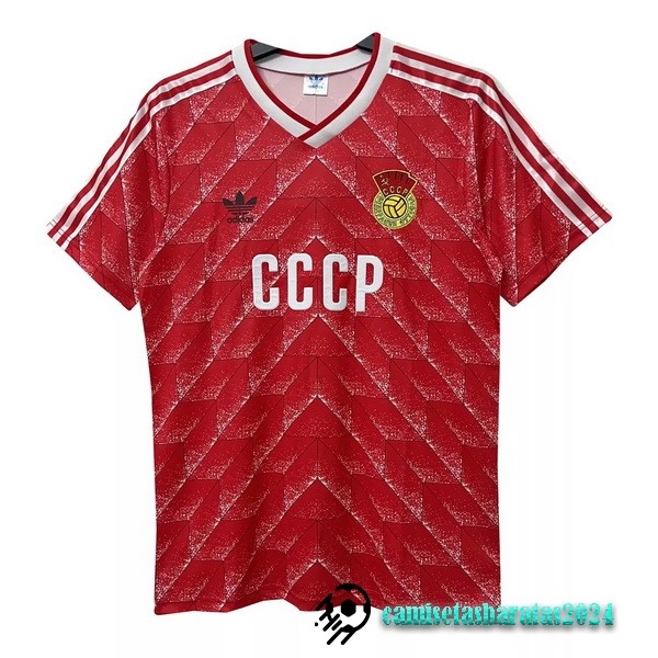 Replicas Casa Camiseta Rusia Retro 1988 1989 Rojo