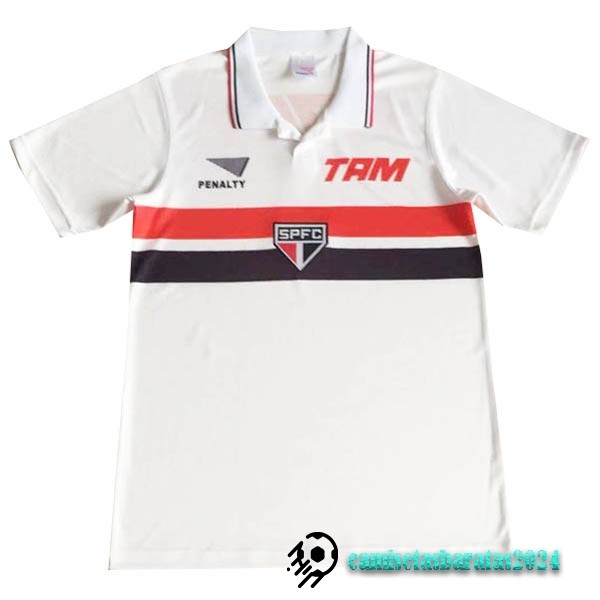 Replicas Casa Camiseta São Paulo Retro 1994 Blanco