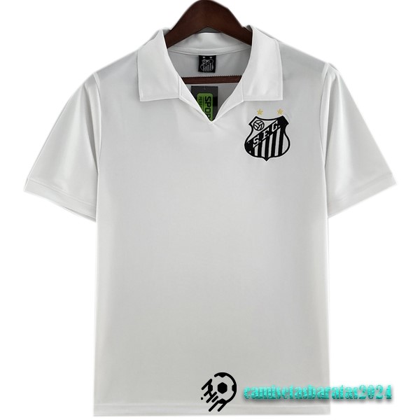 Replicas Casa Camiseta Santos Retro 1970 Blanco