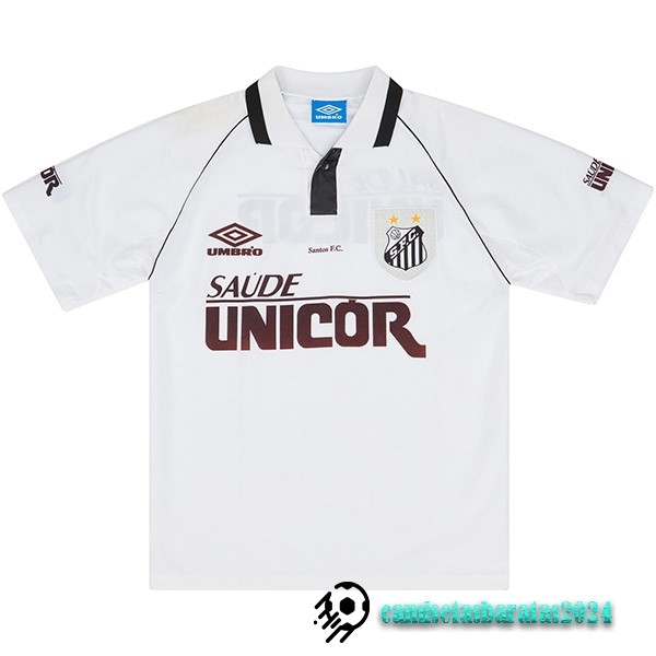 Replicas Casa Camiseta Santos Retro 1997 Blanco