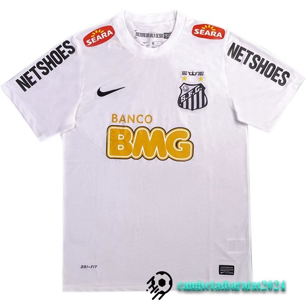 Replicas Casa Camiseta Santos Retro 2011 2012 Blanco