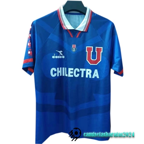 Replicas Casa Camiseta Universidad De Chile Retro 1996 Azul