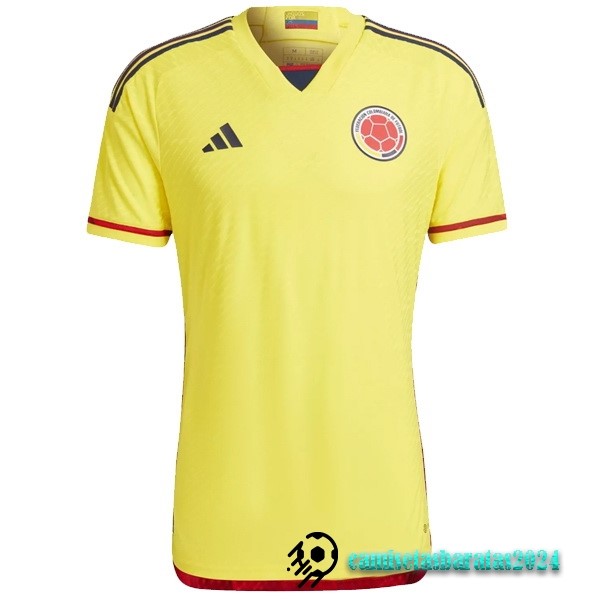 Replicas Casa Jugadores Camiseta Colombia 2022 Amarillo