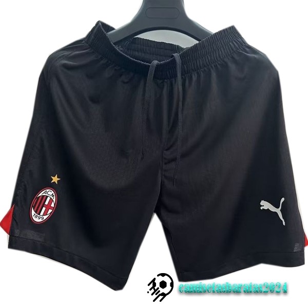 Replicas Casa Jugadores Pantalones AC Milan 2023 2024 Negro