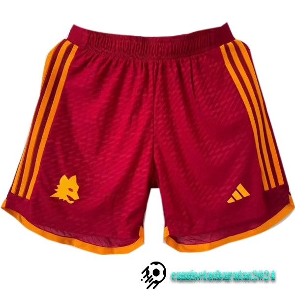 Replicas Casa Jugadores Pantalones As Roma 2023 2024 Rojo