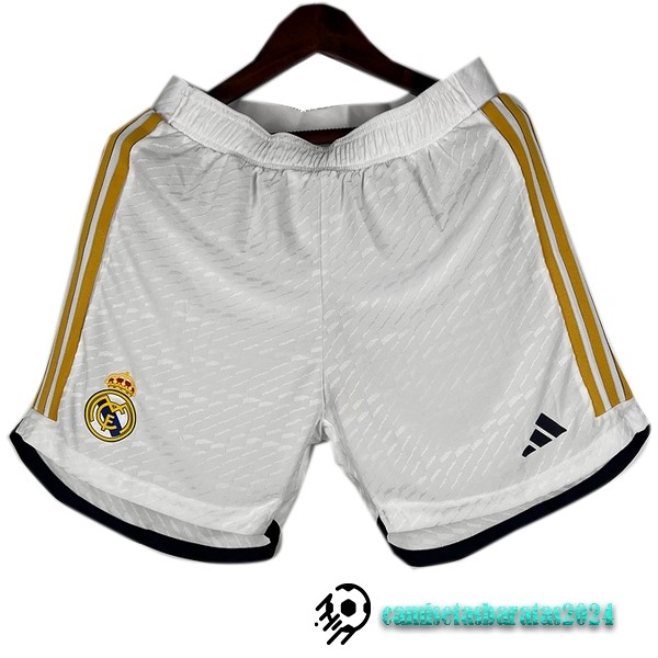 Replicas Casa Jugadores Pantalones Real Madrid 2023 2024 Blanco