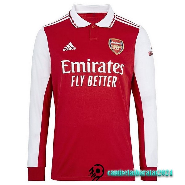 Replicas Casa Manga Larga Arsenal 2022 2023 Rojo