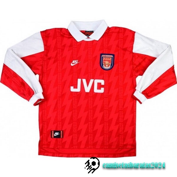 Replicas Casa Manga Larga Arsenal Retro 1994 1995 Rojo