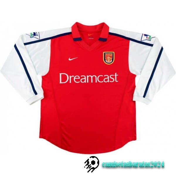 Replicas Casa Manga Larga Arsenal Retro 2000 Rojo