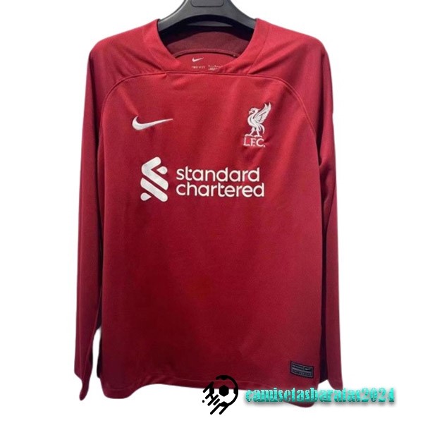 Replicas Casa Manga Larga Liverpool 2022 2023 Rojo