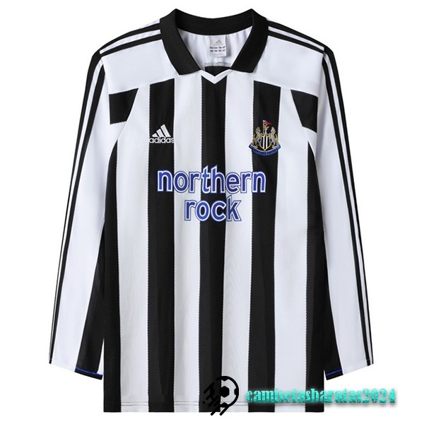 Replicas Casa Manga Larga Newcastle United Retro 2003 2005 Blanco