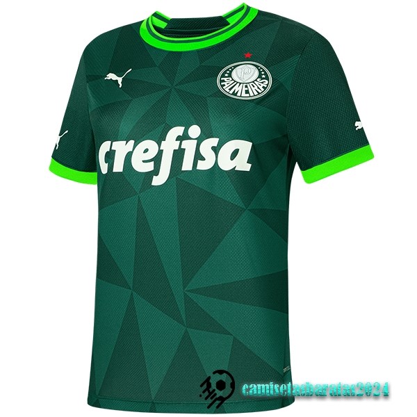 Replicas Casa Mujer Camiseta Palmeiras 2023 2024 Verde