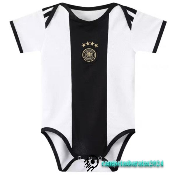 Replicas Casa Onesies Niños Alemania 2022 Blanco