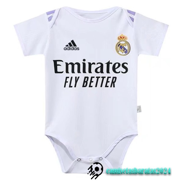 Replicas Casa Onesies Niños Real Madrid 2022 2023 Blanco