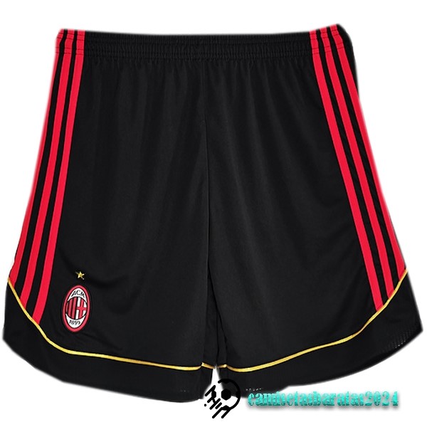 Replicas Casa Pantalones AC Milan Retro 2006 Negro