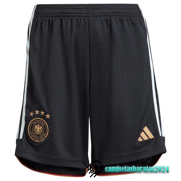 Replicas Casa Pantalones Alemania 2022 Negro