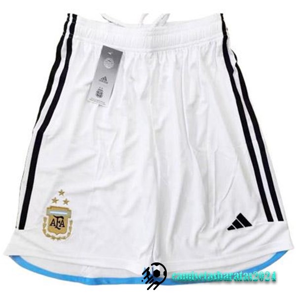 Replicas Casa Pantalones Argentina 3 Stars 2022 Blanco