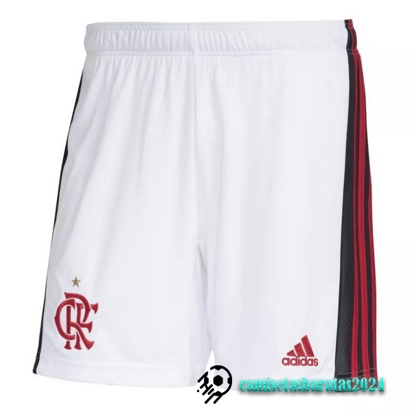 Replicas Casa Pantalones Flamengo 2022 2023 Blanco