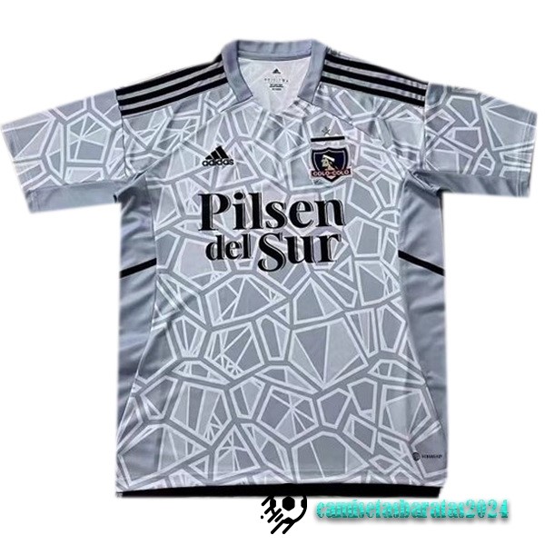 Replicas Casa Portero Camiseta Colo Colo 2022 2023 Gris