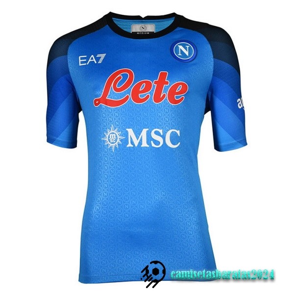 Replicas Casa Tailandia Camiseta Napoli 2022 2023 Azul