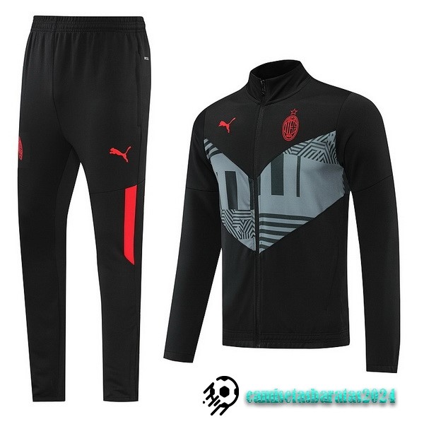 Replicas Chandal AC Milan 2022 2023 Negro Gris