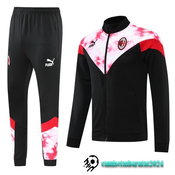 Replicas Chandal AC Milan 2022 2023 Negro Rojo Rosa Blanco