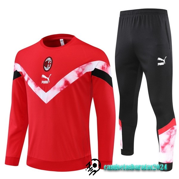 Replicas Chandal AC Milan 2022 2023 Rojo Negro