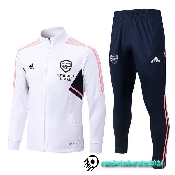 Replicas Chandal Arsenal 2022 2023 Blanco Rosa