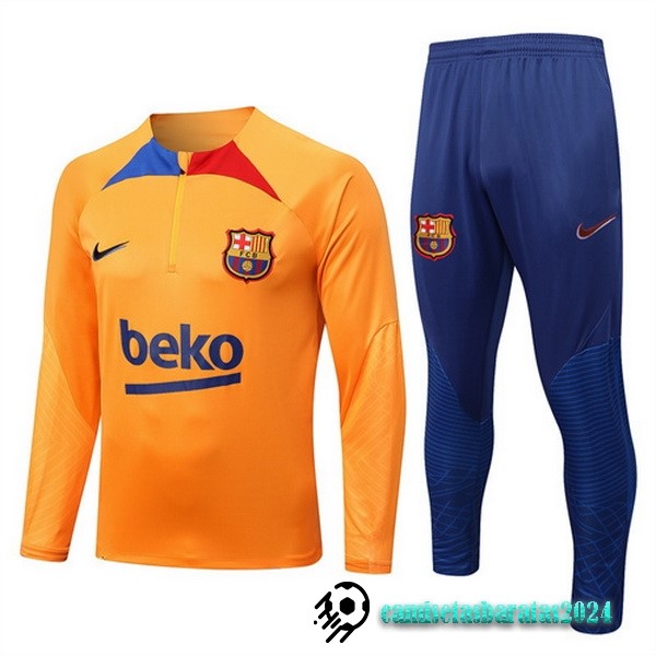 Replicas Chandal Barcelona 2022 2023 Naranja Azul