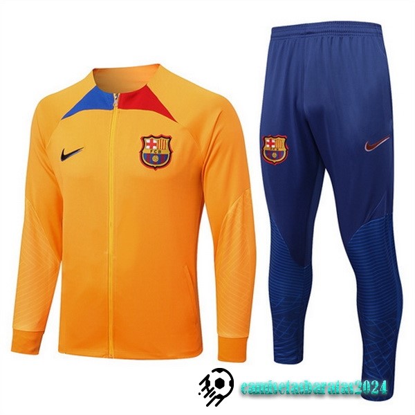 Replicas Chandal Barcelona 2022 2023 Naranja II Azul