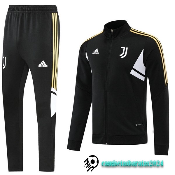 Replicas Chandal Juventus 2022 2023 Negro Blanco Amarillo