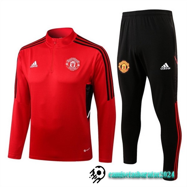 Replicas Chandal Manchester United 2022 2023 Rojo I Negro