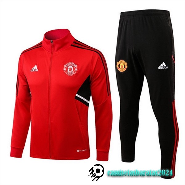 Replicas Chandal Manchester United 2022 2023 Rojo Negro