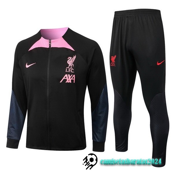 Replicas Chandal Niños Liverpool 2022 2023 Negro I Rosa