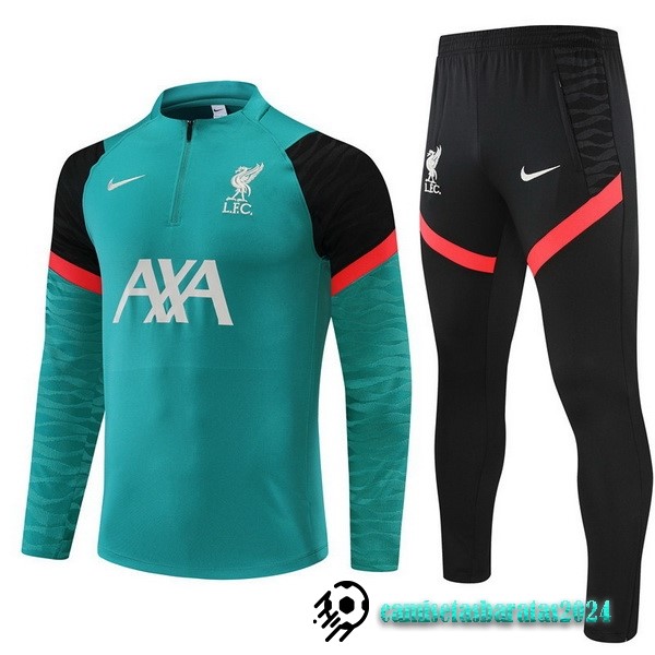 Replicas Chandal Niños Liverpool 2022 2023 Verde Negro