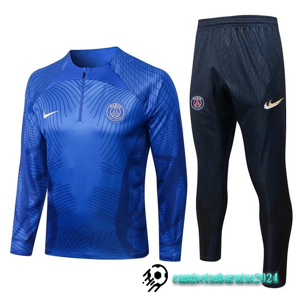 Replicas Chandal Niños Paris Saint Germain 2022 2023 Azul I Negro