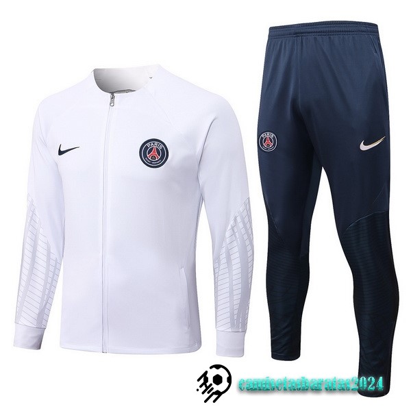 Replicas Chandal Niños Paris Saint Germain 2022 2023 Blanco Azul