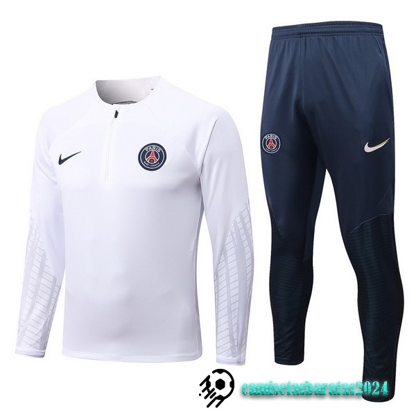 Replicas Chandal Niños Paris Saint Germain 2022 2023 Blanco I Azul