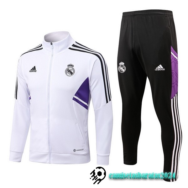 Replicas Chandal Niños Real Madrid 2022 2023 Blanco I Negro