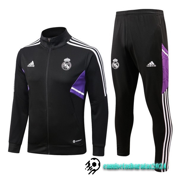 Replicas Chandal Niños Real Madrid 2022 2023 Negro I Purpura