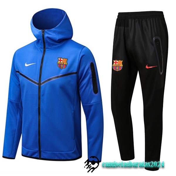 Replicas Chaqueta Con Capucha Barcelona 2022 2023 Azul