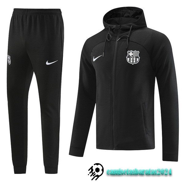 Replicas Chaqueta Con Capucha Barcelona 2022 2023 I Negro