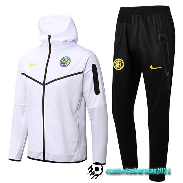 Replicas Chaqueta Con Capucha Inter Milán 2022 2023 Blanco Negro