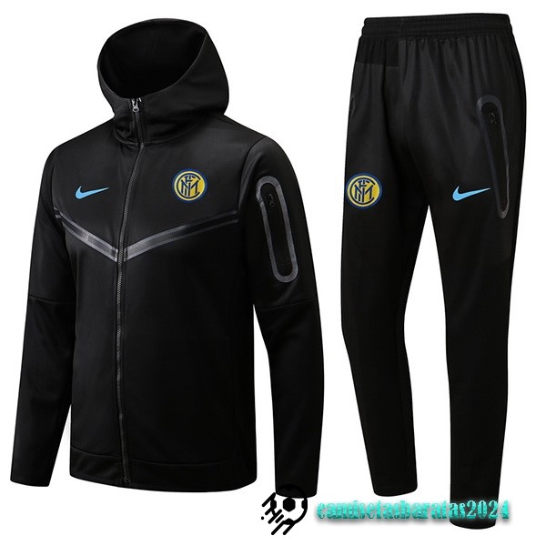 Replicas Chaqueta Con Capucha Inter Milán 2022 2023 Negro