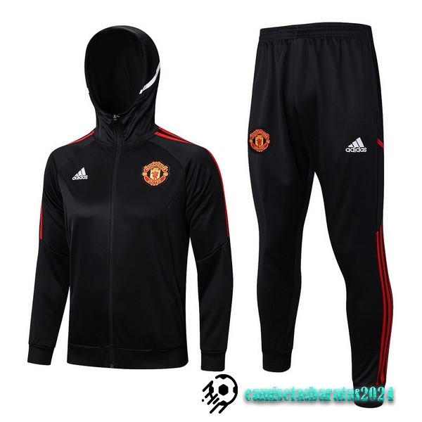 Replicas Chaqueta Con Capucha Manchester United 2022 2023 Negro