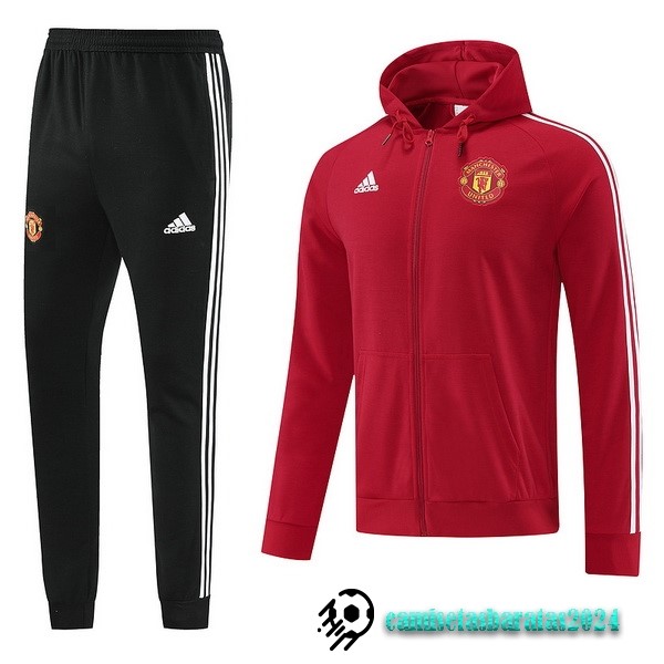 Replicas Chaqueta Con Capucha Manchester United 2022 2023 Rojo